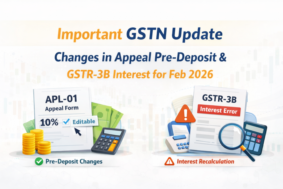 Important GSTN Update: Changes in Appeal Pre-Deposit & GSTR-3B Interest for Feb 2026