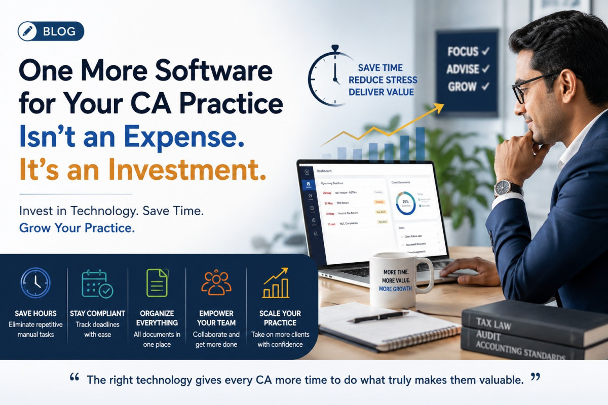 How Technology Can Help CA Firms Save Time, Increase Productivity, and Scale